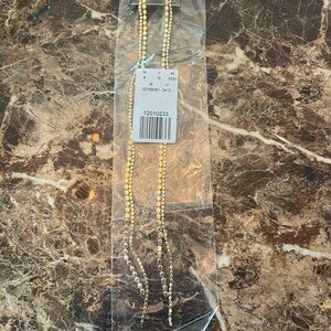 Express Gold Tone Long Dangle Chain Earrings